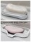 1 pcs White Silicone Soap Tray Self Draining Soap Dish Soap Holder Self Draining Soap Dish for Bar Soap Soap Dishes That Drain Soap Dish for Sink Organizer for Bathroom end Kitchen.